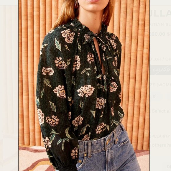 ULLA JOHNSON kaitlyn blouse in balsam